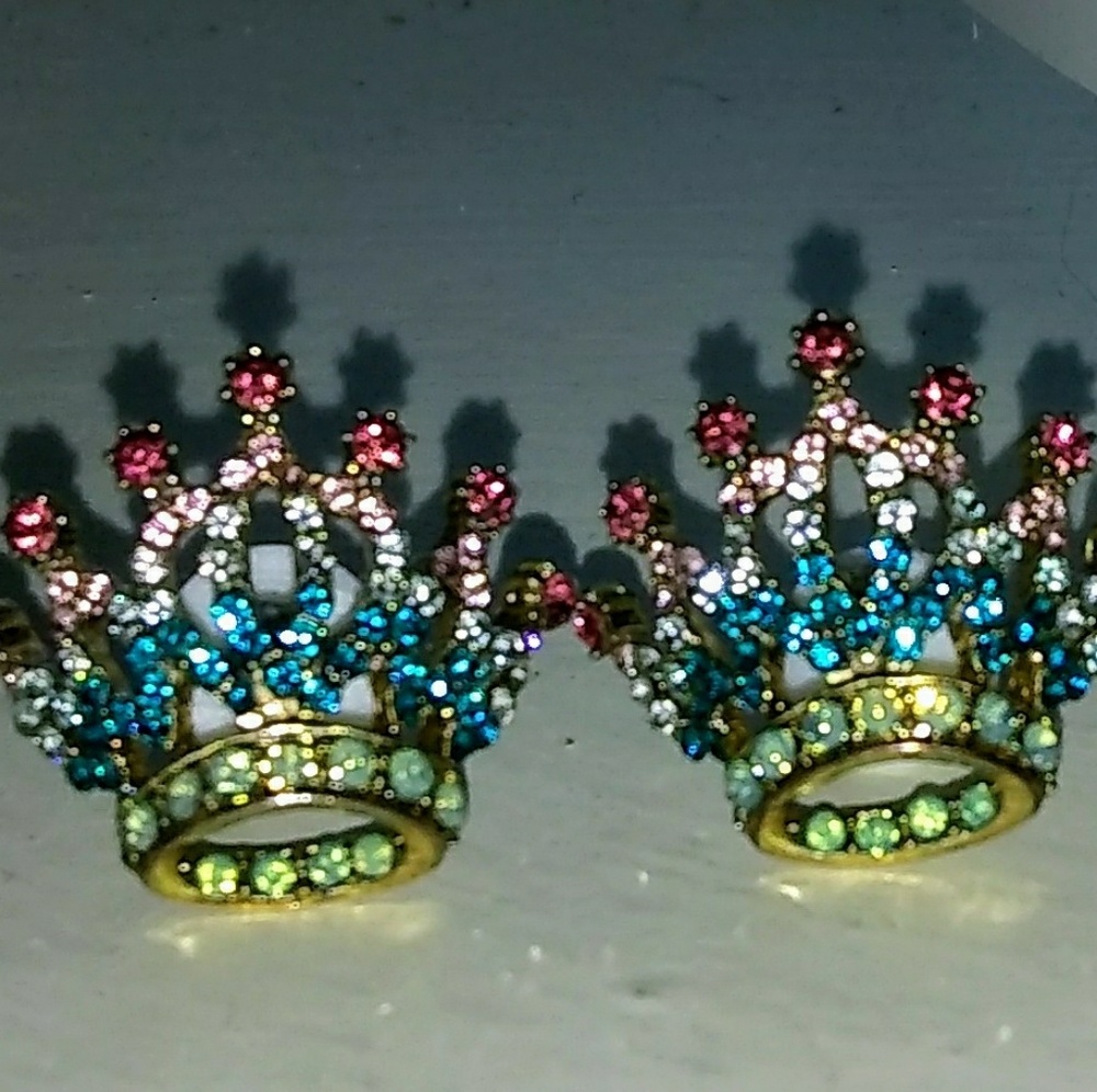 Betsy Johnson crystal earrings